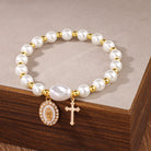 Adrienne - Blue Ceramic Bead Charm Bracelet