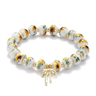 Adrienne - Blue Ceramic Bead Charm Bracelet