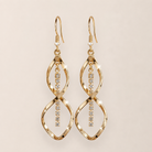 Daria - Gold Spiral Drop Earrings