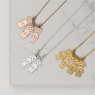 Caitlin - Mom Necklace with Engraved Kid Charms