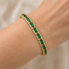Selena - Green Stone Statement Bracelet