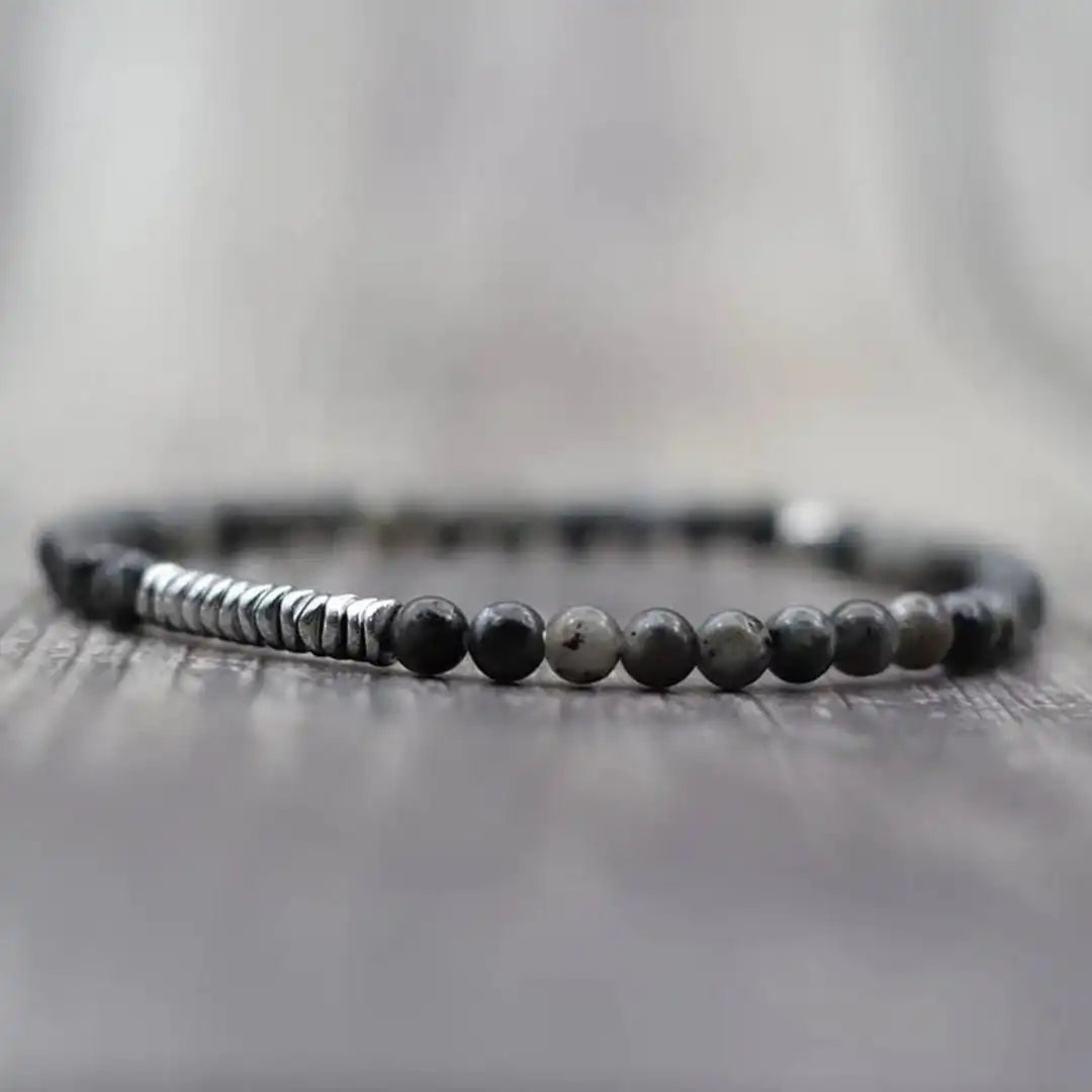 Sonia - Slim Stone Bead Stretch Bracelet