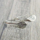 Leah - Silver Flower Drop Earrings