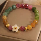 Tamara - Multicolor Bead Flower Bracelet