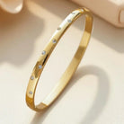 Myrtle - Stone Dot Bangle Bracelet