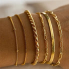 Angela - Six Piece Chain Bracelet Set