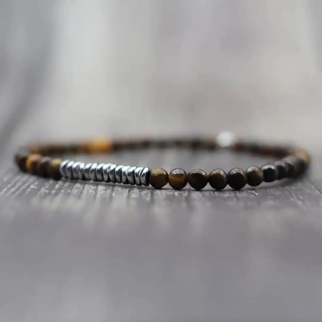 Sonia - Slim Stone Bead Stretch Bracelet