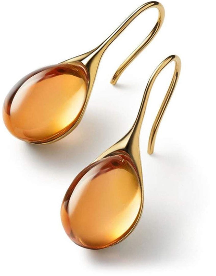 Patricia - Minimalist Stone Drop Earrings