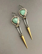 Gillian - Triangle Stone Bar Drop Earrings