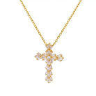 Alma - Sparkling Cross Pendant Necklace