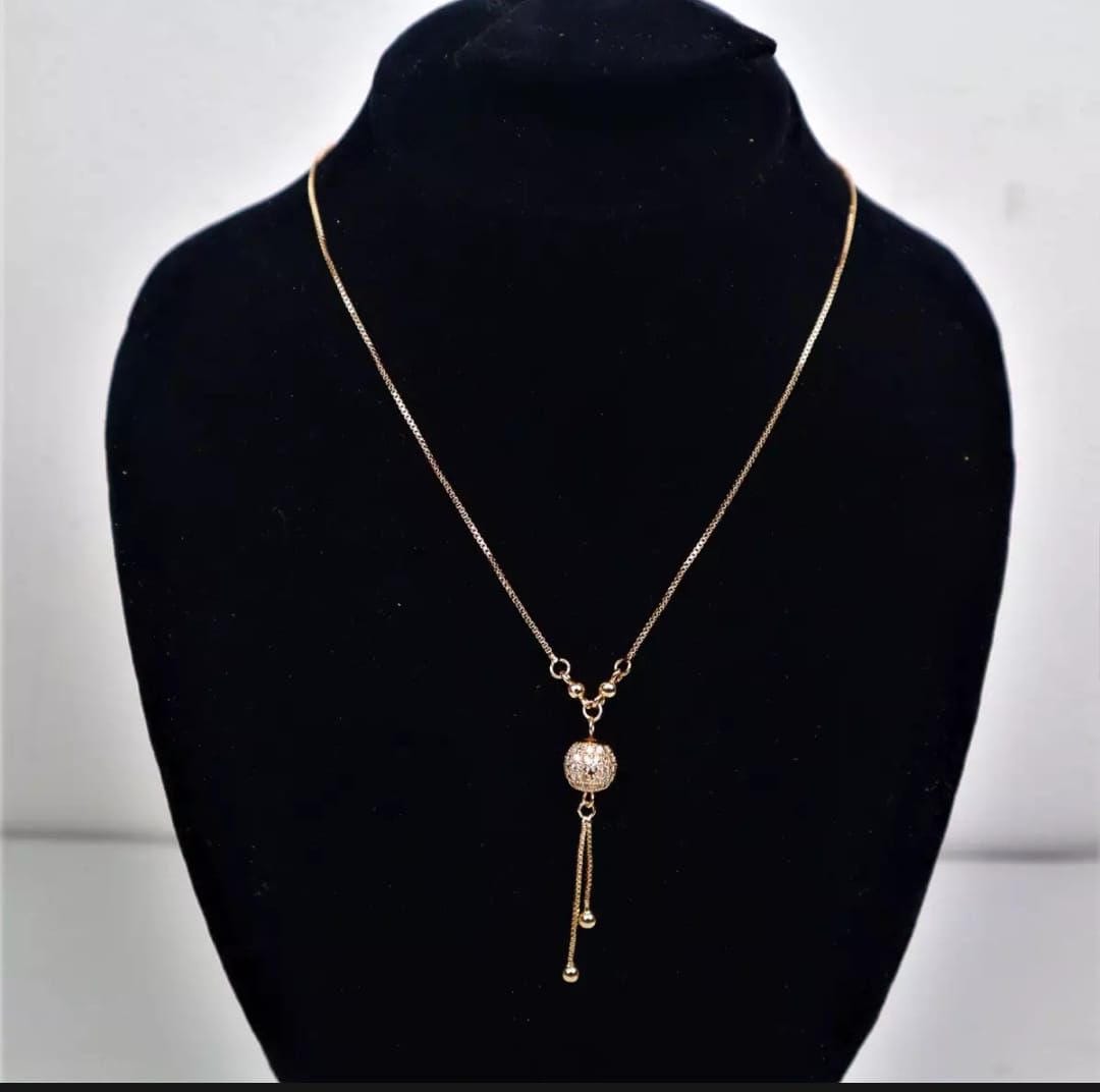 Gina - Gold Drop Pendant Necklace