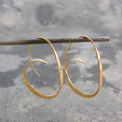 Esther - Open Spiral Drop Earrings