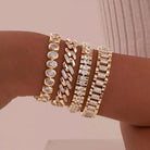 Alison - Gold Sparkle Bracelet Set