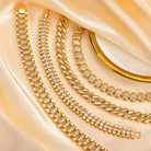Alison - Gold Sparkle Bracelet Set
