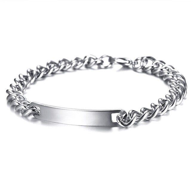 Marie - Engraved Couple Bracelet Set