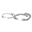 Marie - Engraved Couple Bracelet Set