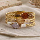 Stephanie - Triple Accent Braided Bracelet