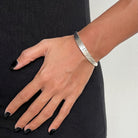 Nadine - Hammered Open Cuff Bracelet