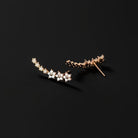 Ilse - Flower Cluster Climber Earrings