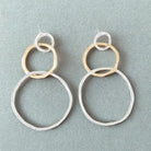 Mary - Two-Tone Hoop Earrings