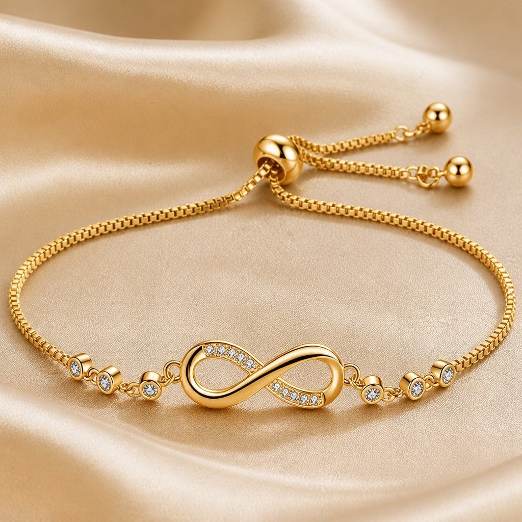 Marcella - Infinity Slider Bracelet