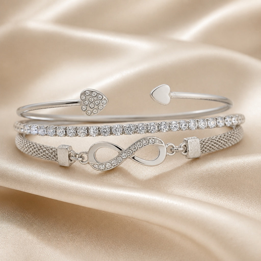 Corinne - Infinity Bracelet Set
