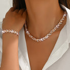 Edie - Fishtail Necklace and Bracelet Set