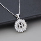 Joyce - Round Initial Pendant Necklace