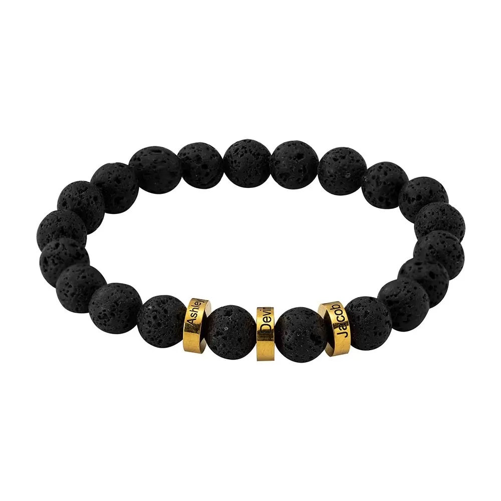 Tara - Custom Name Bead Bracelet