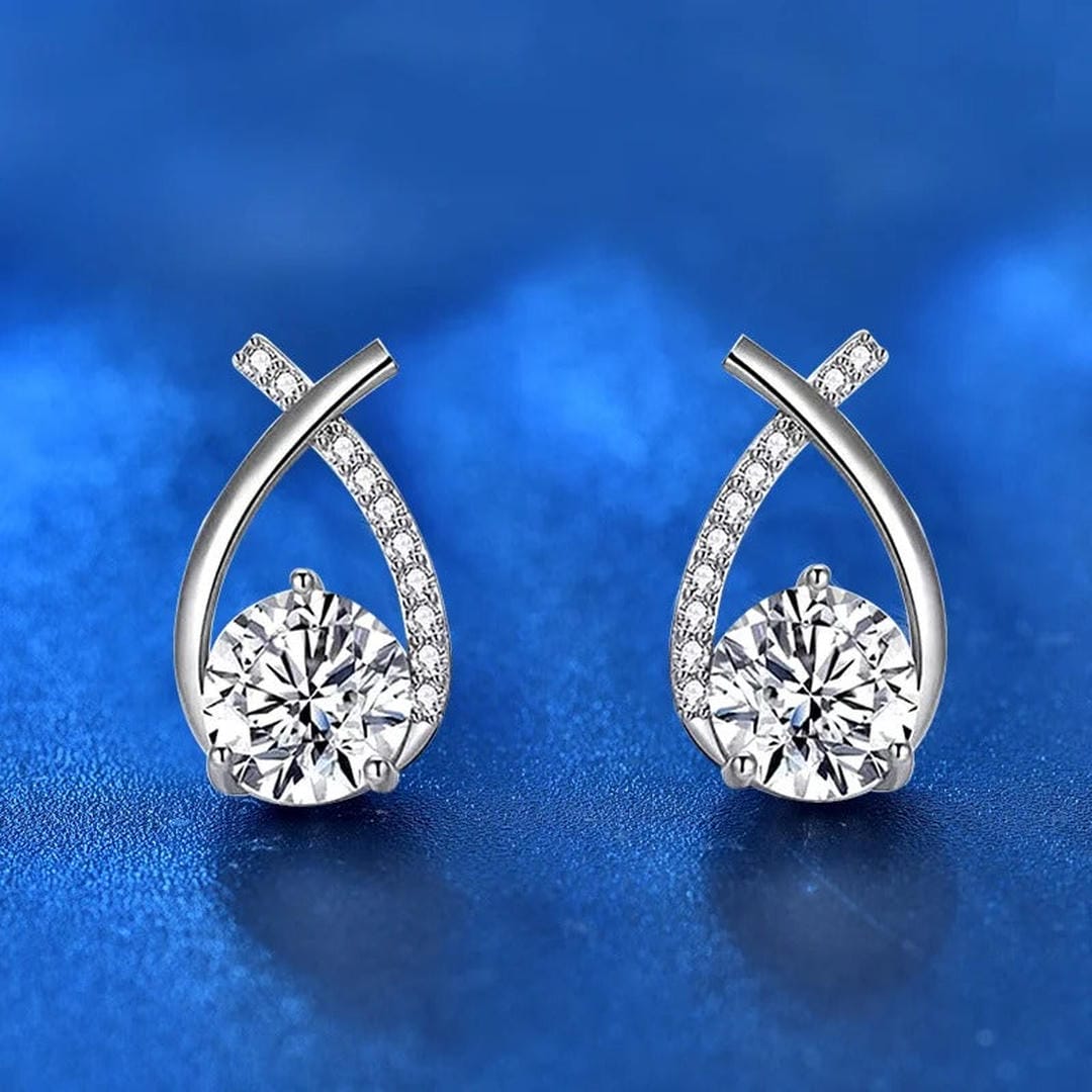 Hannah - Twisted Teardrop Stud Earrings
