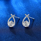 Hannah - Twisted Teardrop Stud Earrings