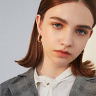 Diane - Gold U Shape Hoop Earrings