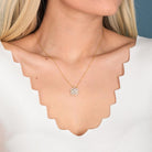 Olive - Clover and Heart Pendant Necklace