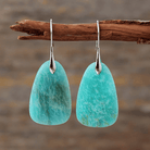 Teresa - Geometric Blue Stone Drop Earrings