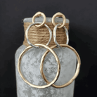Mary - Two-Tone Hoop Earrings