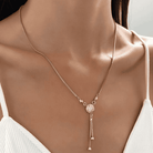 Gina - Gold Drop Pendant Necklace