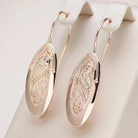 Melanie - Open Teardrop Gold Earrings