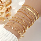 Candace - Gold and Pearl Style Stacking Set