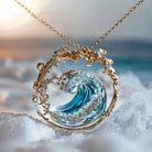 Cecile - Ocean Wave Pendant Necklace