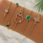 Roxanne - Five Piece Charm Bracelet Set