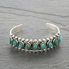 Bettina - Silver Stone Cuff Bracelet