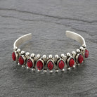 Bettina - Silver Stone Cuff Bracelet