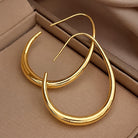 Sophia - Antique Gold Hoop Earrings