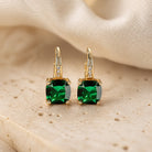 Yolanda - Colored Stone Hoop Earrings