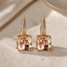 Yolanda - Colored Stone Hoop Earrings