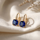 Yolanda - Colored Stone Hoop Earrings