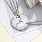 Lola - Three Piece Heart Puzzle Necklace Set