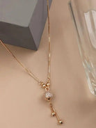 Gina - Gold Drop Pendant Necklace