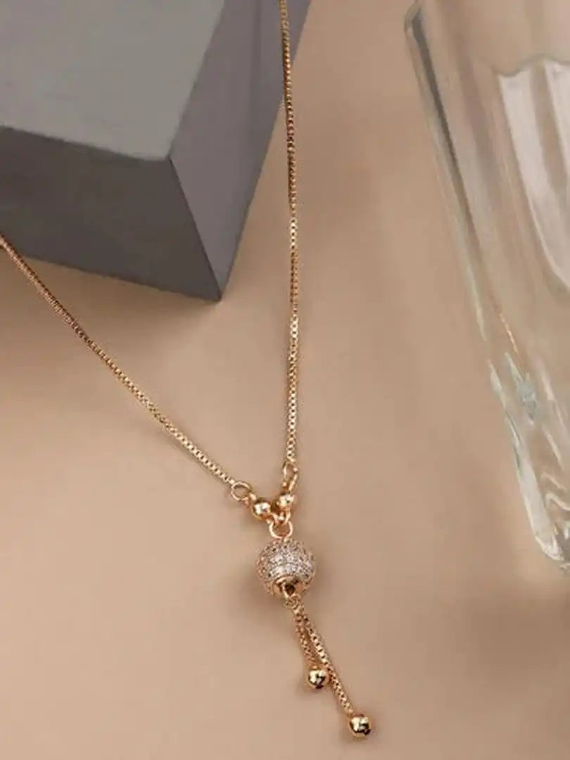 Gina - Gold Drop Pendant Necklace
